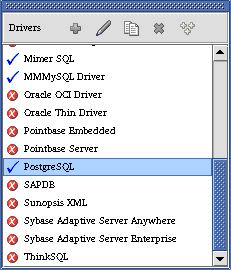 Drivers List Window