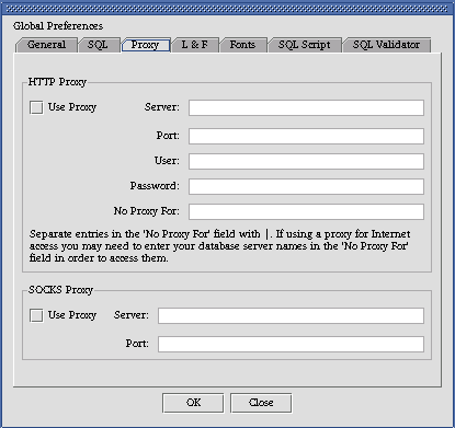 Proxy tab